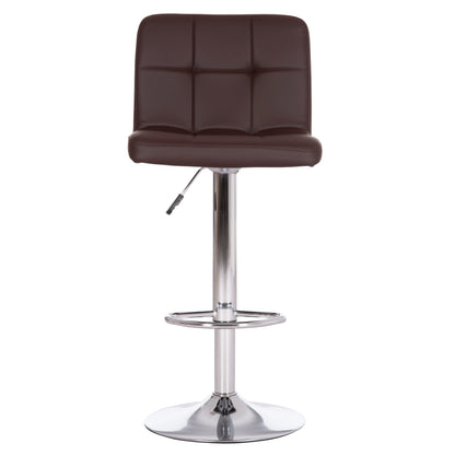 Bar Stool Swiveling Diana Hm202.23 Brown Pu--chromed Metal 44x52x109hcm.