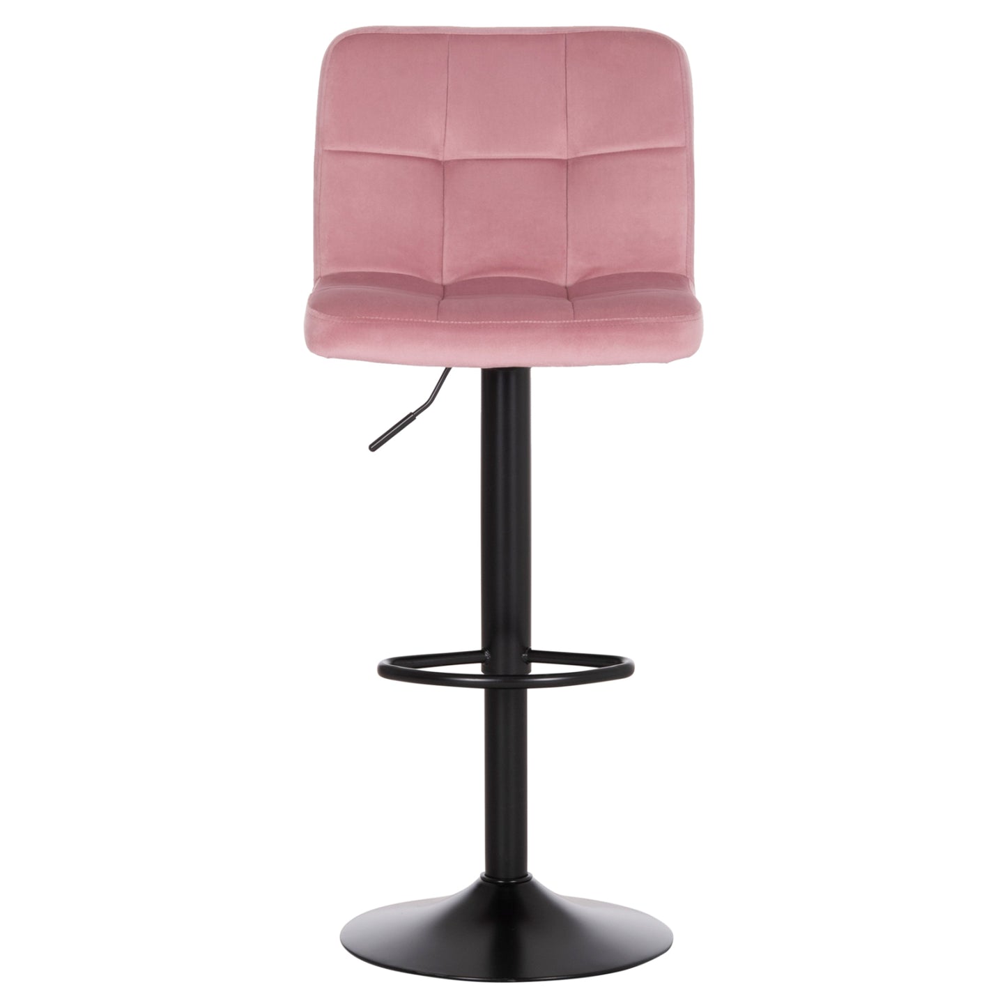 Bar Stool Swiveling Diana Hm202.42 Dusty Pink Velvet--black Matte Metal 44x52x109hcm.