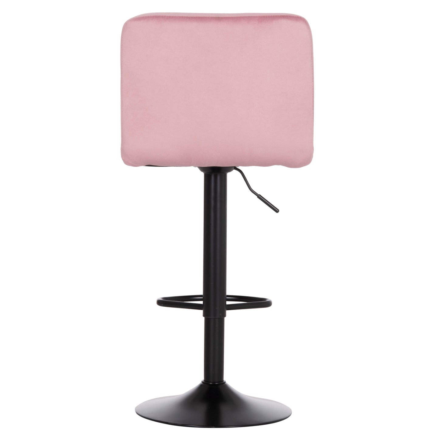 Bar Stool Swiveling Diana Hm202.42 Dusty Pink Velvet--black Matte Metal 44x52x109hcm.