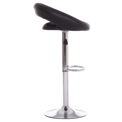 Bar Stool Swivel Rea Hm203.21 With Suspension-black Pu 54x47x96hcm.