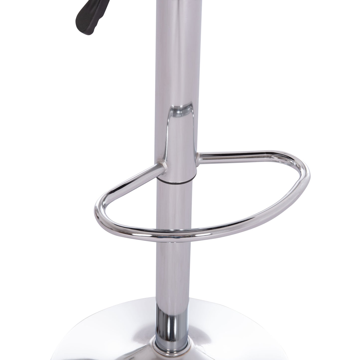 Bar Stool Swivel Rea Hm203.21 With Suspension-black Pu 54x47x96hcm.