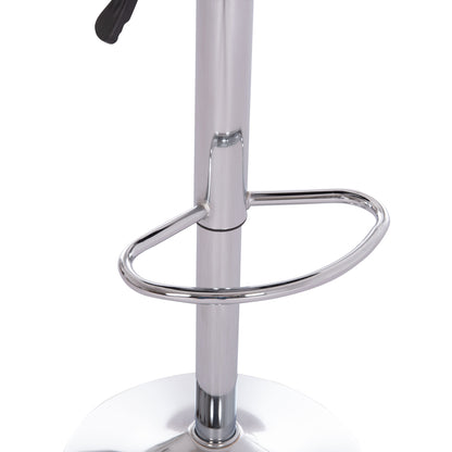 Bar Stool Swivel Rea Hm203.21 With Suspension-black Pu 54x47x96hcm.
