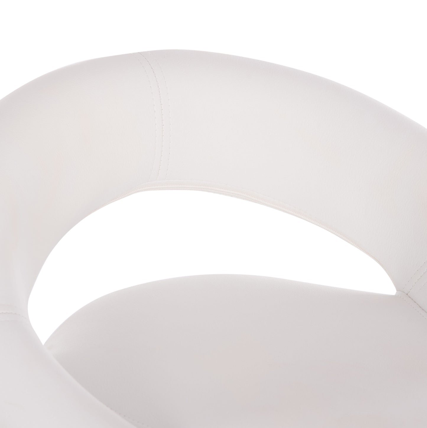 Bar Stool Swivel Rea Hm203.22 With Suspension-white Pu 54x47x96hcm.