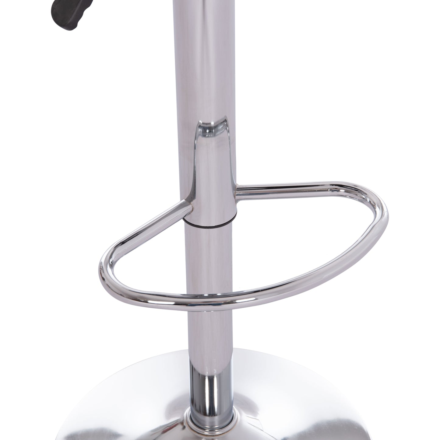 Bar Stool Swivel Rea Hm203.22 With Suspension-white Pu 54x47x96hcm.