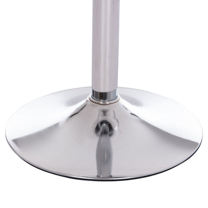 Bar Stool Swivel Rea Hm203.22 With Suspension-white Pu 54x47x96hcm.