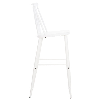 Bar Stool High Seat Vanessa Hm8459.11 White Pp & White Metal Legs 47x48,5x107hcm.
