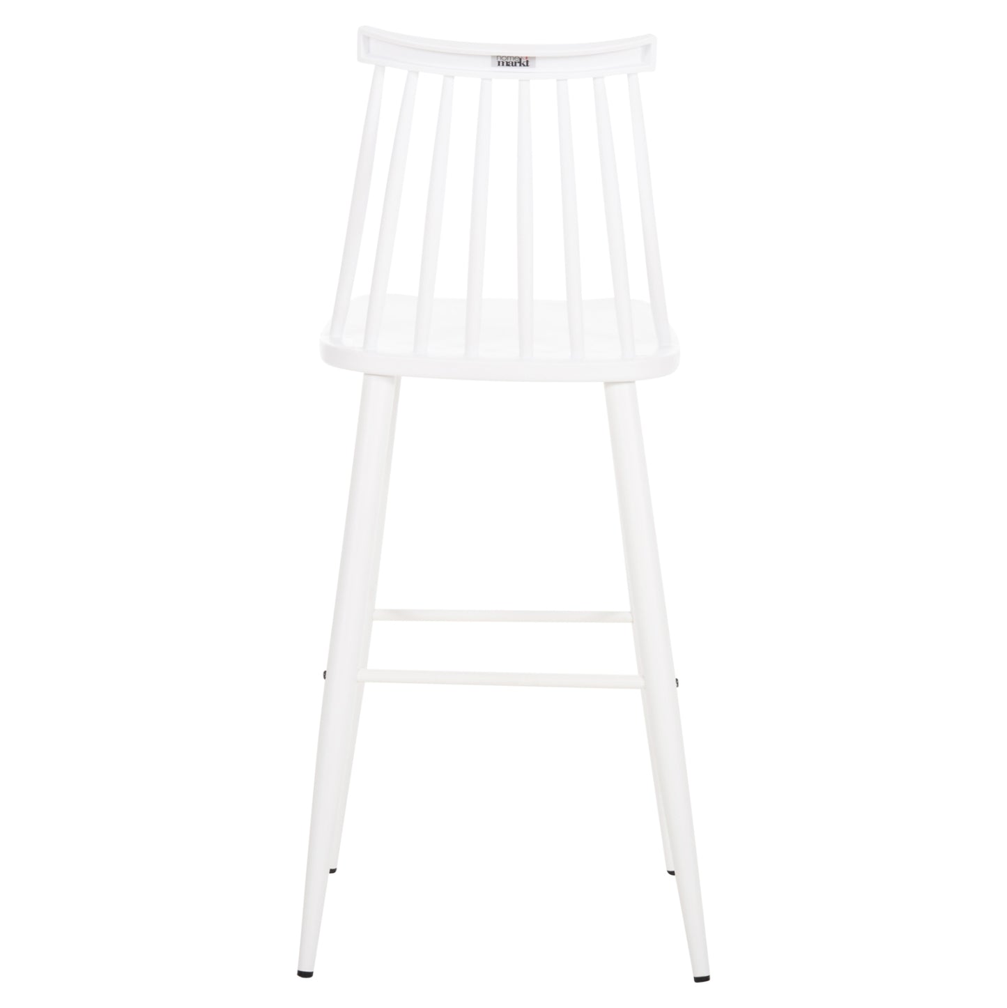 Bar Stool High Seat Vanessa Hm8459.11 White Pp & White Metal Legs 47x48,5x107hcm.