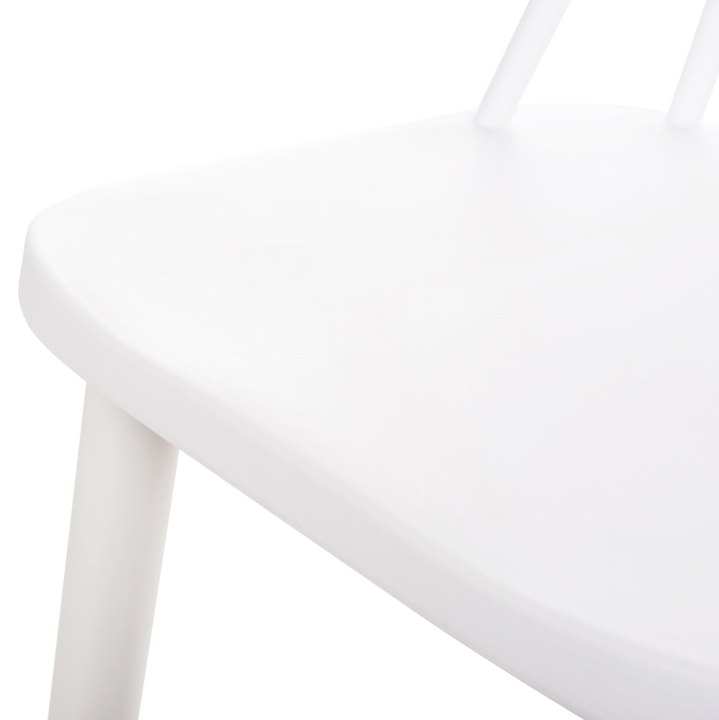 Bar Stool High Seat Vanessa Hm8459.11 White Pp & White Metal Legs 47x48,5x107hcm.