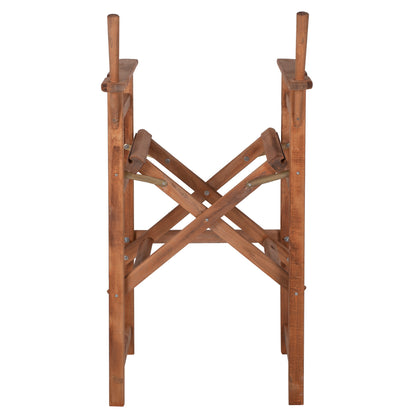 Director's Bar Stool Palmer In Walnut-impregnated Frame Only Hm5578.01 57x57x117hcm
