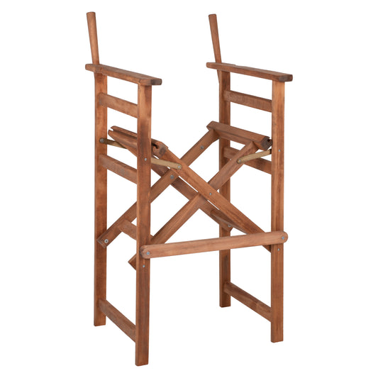 Director's Bar Stool Palmer In Walnut-impregnated Frame Only Hm5578.01 57x57x117hcm
