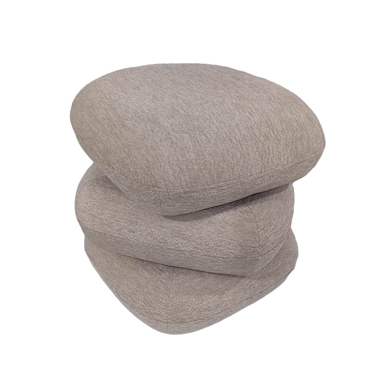 Stool Swivel Rubicon Hm18472.02 Beige Fabric 45x45x45.5hcm.