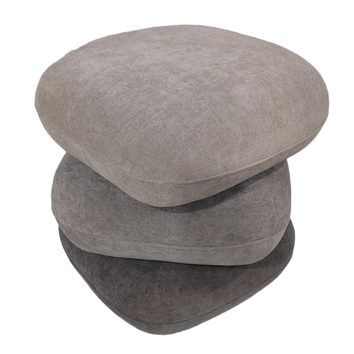 Stool Swivel Rubicon Hm18472.11 Fabric 3 Shades Of Grey 45x45x45.5hcm.