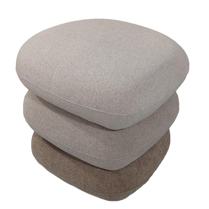 Stool Swivel Rubicon Hm18472.12 Fabric 3 Shades Of Beige 45x45x45.5hcm.