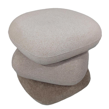 Stool Swivel Rubicon Hm18472.12 Fabric 3 Shades Of Beige 45x45x45.5hcm.