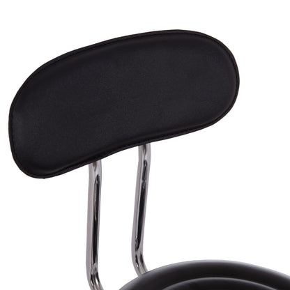 Office Designer's Swivel Stool Iris Hm211.21 Black Pu 34x43x86.5hcm.
