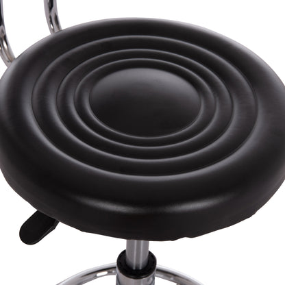 Office Designer's Swivel Stool Iris Hm211.21 Black Pu 34x43x86.5hcm.