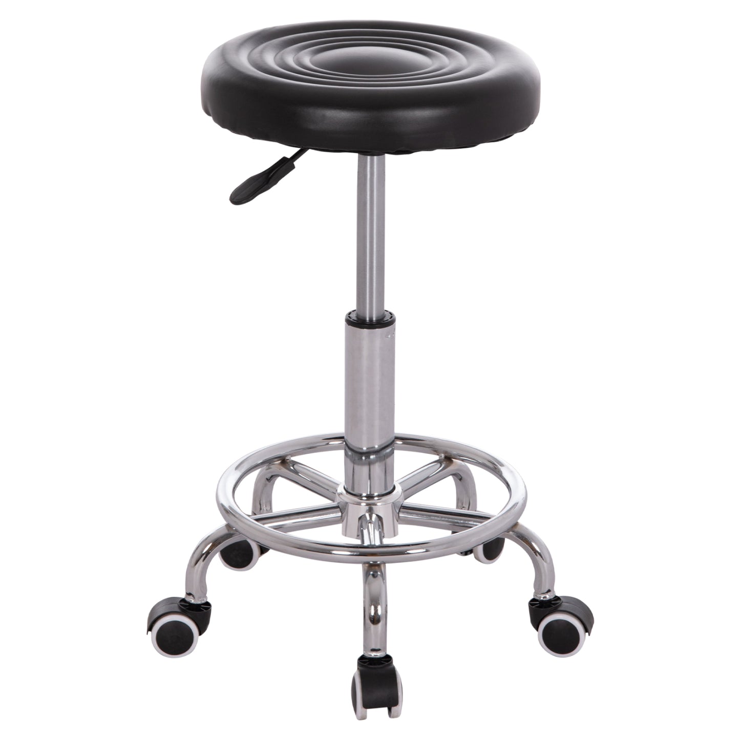Office Designer's Swivel Stool Iris Hm212.21 Black Pu Φ32x45-60hcm.