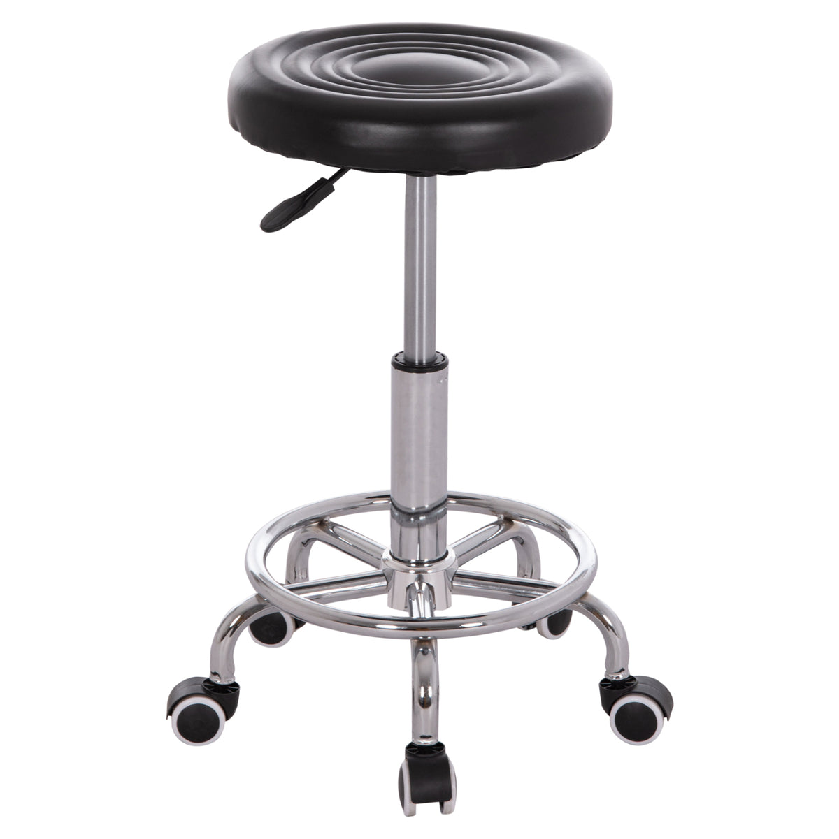 Office Designer's Swivel Stool Iris Hm212.21 Black Pu Φ32x45-60hcm.