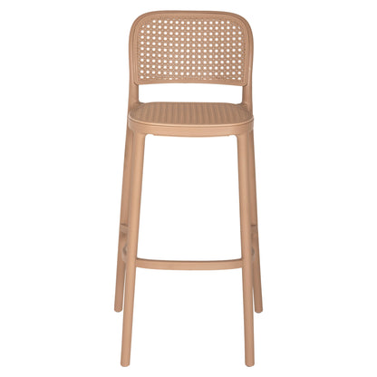 Bar Stool Polypropylene Hm5939.03 In Cappuccino Color 51x52x104hcm.