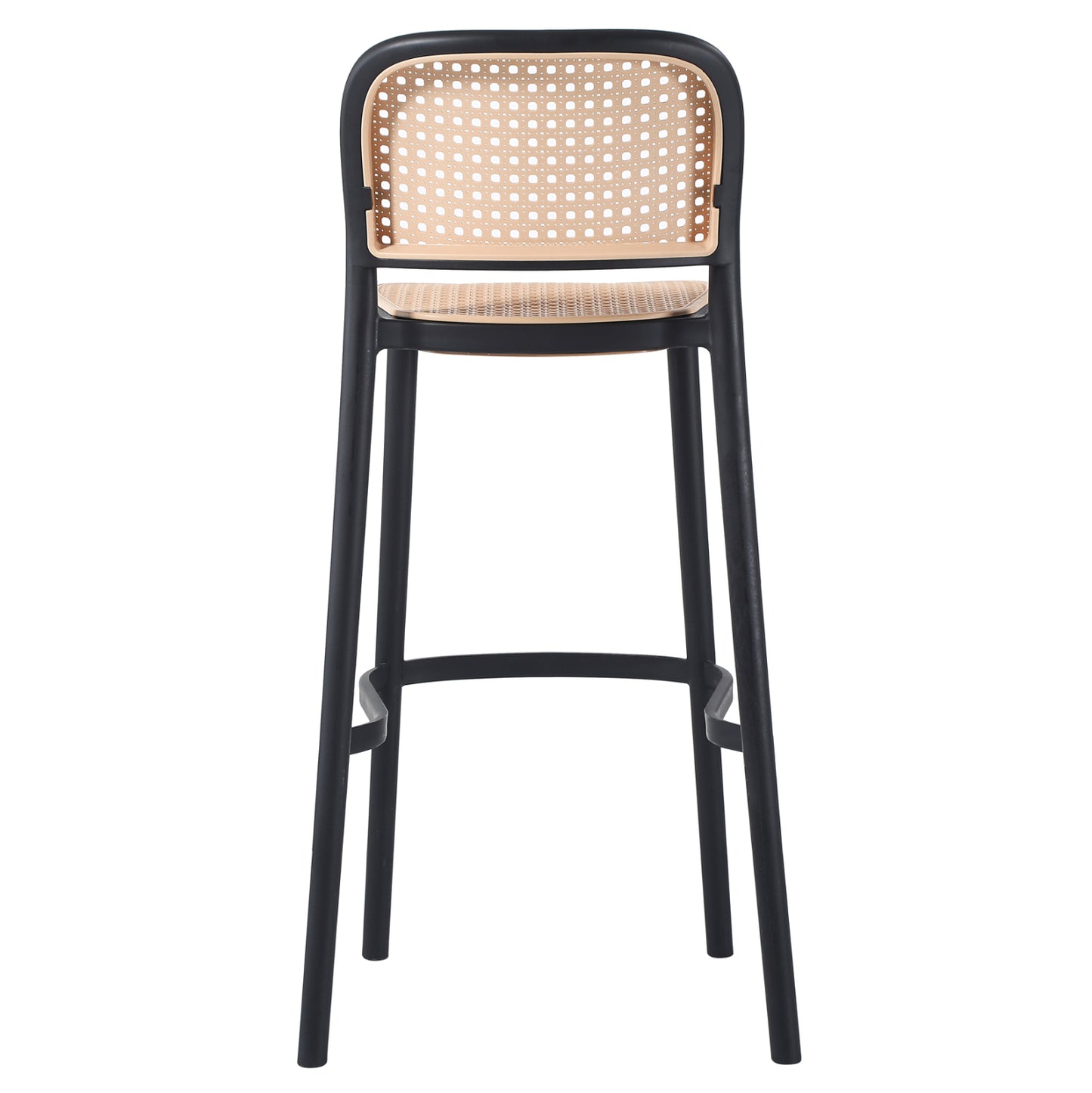 Bar Stool Hm5939.02 Polypropylene Black-beige 41x53x103hcm.