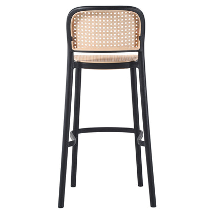 Bar Stool Hm5939.02 Polypropylene Black-beige 41x53x103hcm.