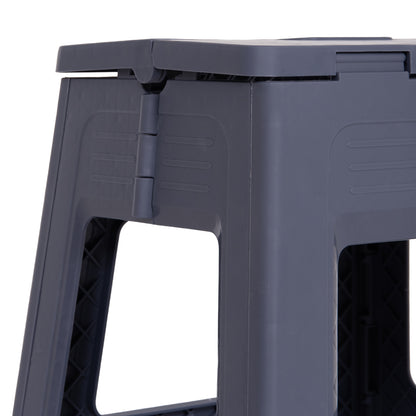 Foldable Polypropylene Stool Solis Hm18392.01 Grey 30x25x30hcm.