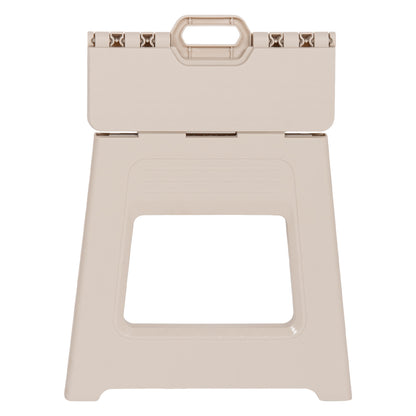 Foldable Polypropylene Stool Solis Hm18392.02 Cream White 30x25x30hcm.