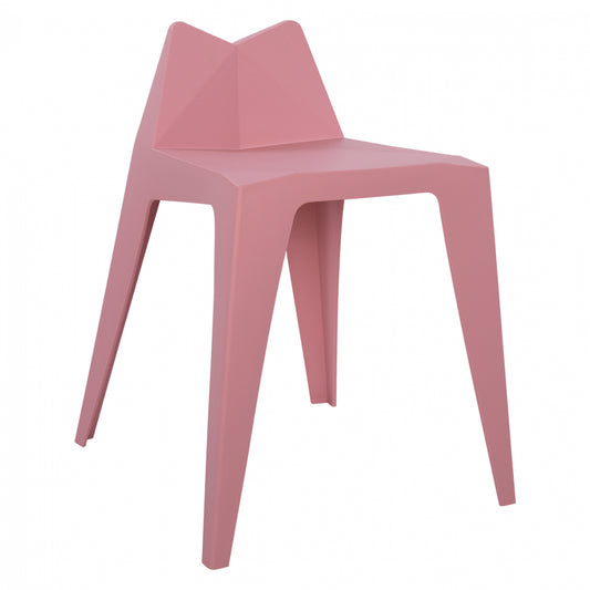 Stool Polypropylene Pink Homer Hm8005.20 44,5x35,5x61 Cm