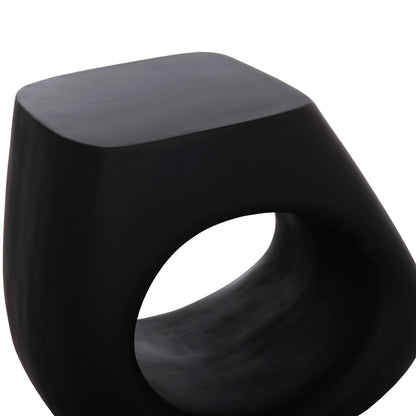 Stool Lans Hm4691.01 Fiber Cement In Black--58x28x45.5hcm.