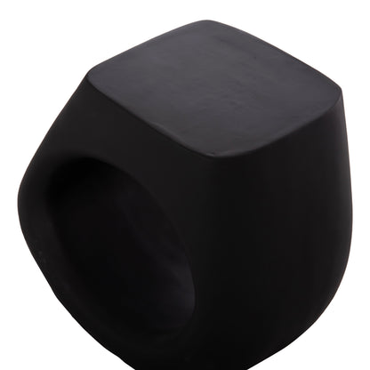 Stool Lans Hm4691.01 Fiber Cement In Black--58x28x45.5hcm.