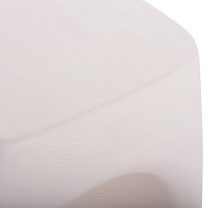 Stool Lans Hm4691.02 Fiber Cement In White--55x30x46hcm.