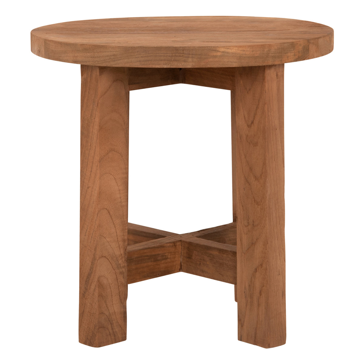 Stool Round Hm7943 Teak Wood In Natural Color 45,5x40x45hcm.