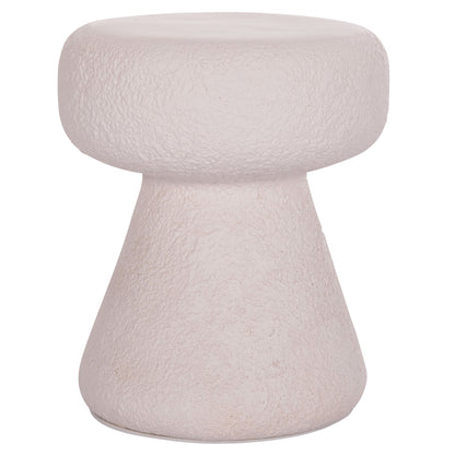 Round Stool Interon Hm18171.02 Fiber Cement In White--Φ34x39hcm.