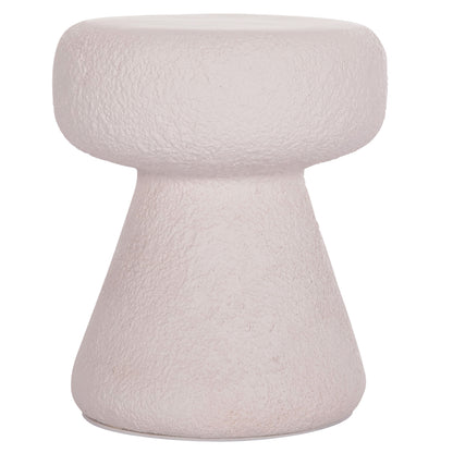 Round Stool Interon Hm18171.02 Fiber Cement In White--Φ34x39hcm.