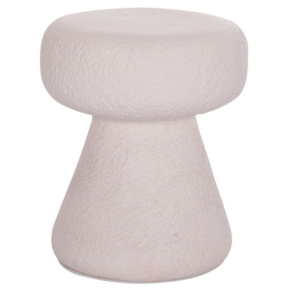 Round Stool Interon Hm18171.02 Fiber Cement In White--Φ34x39hcm.