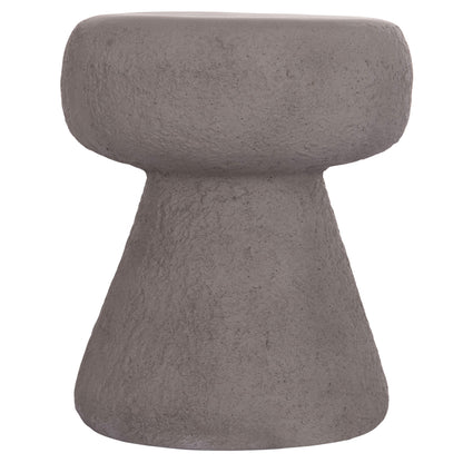 Round Stool Interon Hm18171.03 Fiber Cement In Grey--Φ34x39hcm.