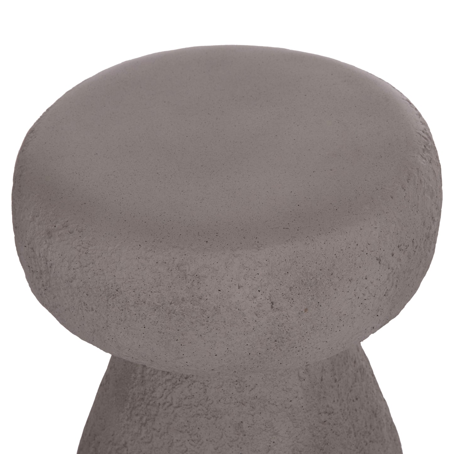 Round Stool Interon Hm18171.03 Fiber Cement In Grey--Φ34x39hcm.