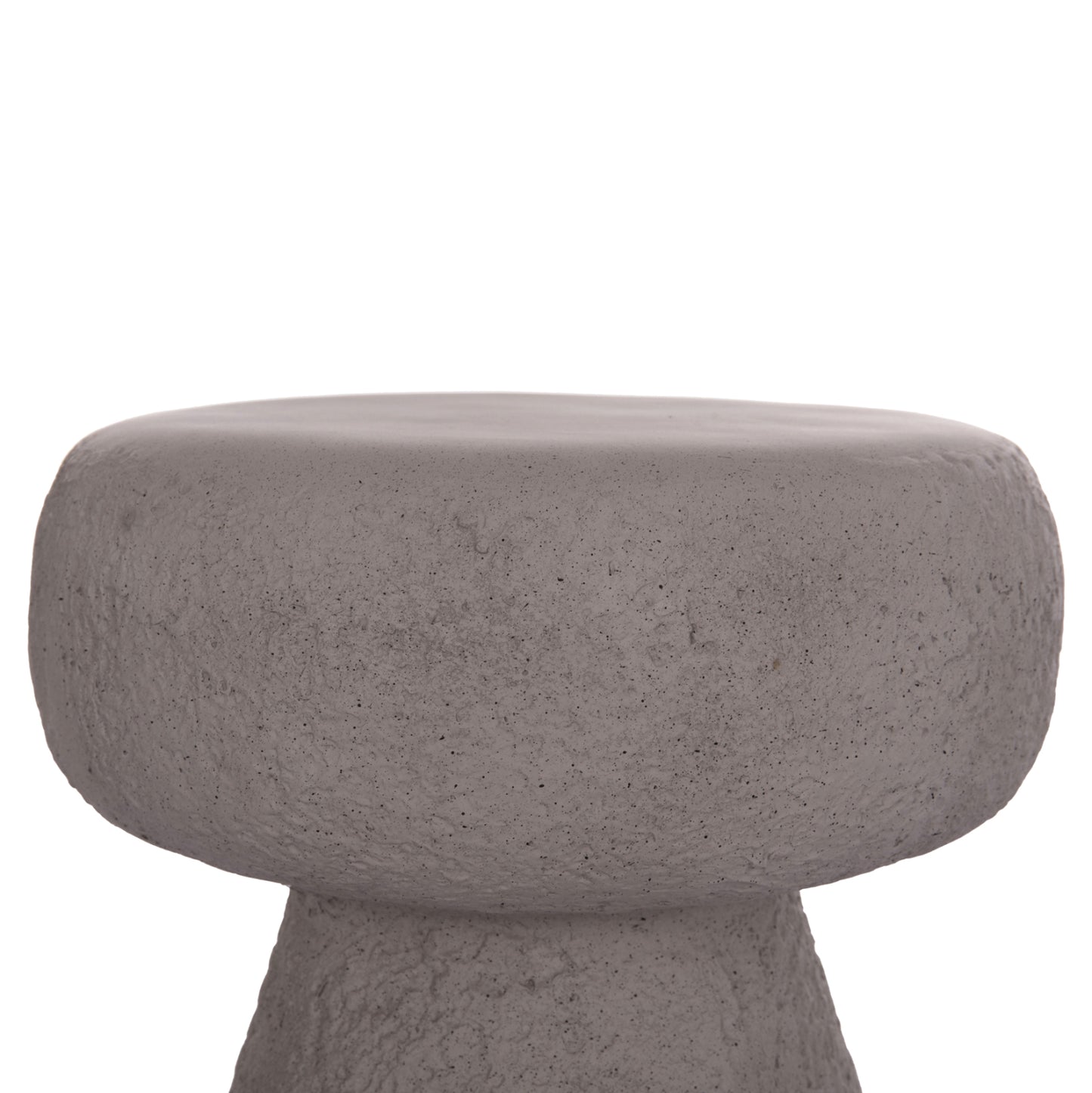 Round Stool Interon Hm18171.03 Fiber Cement In Grey--Φ34x39hcm.