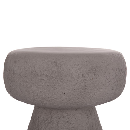 Round Stool Interon Hm18171.03 Fiber Cement In Grey--Φ34x39hcm.