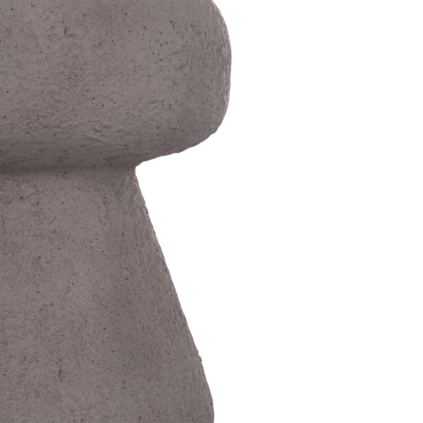 Round Stool Interon Hm18171.03 Fiber Cement In Grey--Φ34x39hcm.