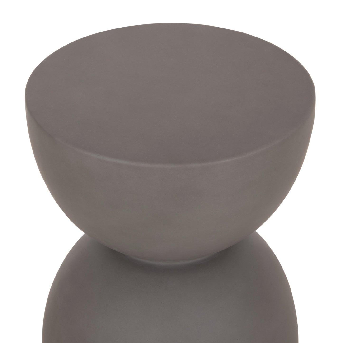 Round Stool Zini Hm6580.01 Fiber Cement In Grey Φ35x43hcm.
