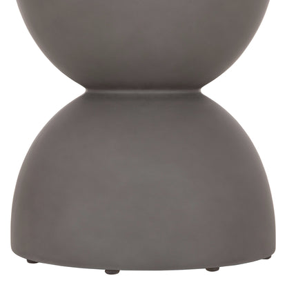 Round Stool Zini Hm6580.01 Fiber Cement In Grey Φ35x43hcm.
