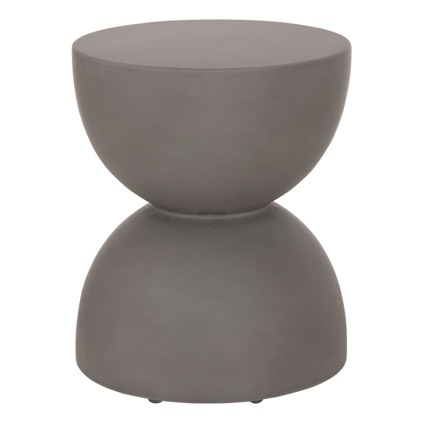 Round Stool Zini Hm6580.01 Fiber Cement In Grey Φ35x43hcm.