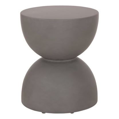 Round Stool Zini Hm6580.01 Fiber Cement In Grey Φ35x43hcm.
