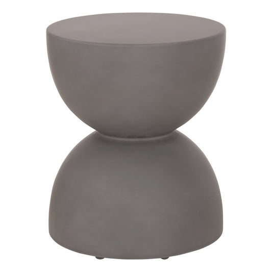Round Stool Zini Hm6580.01 Fiber Cement In Grey Φ35x43hcm.