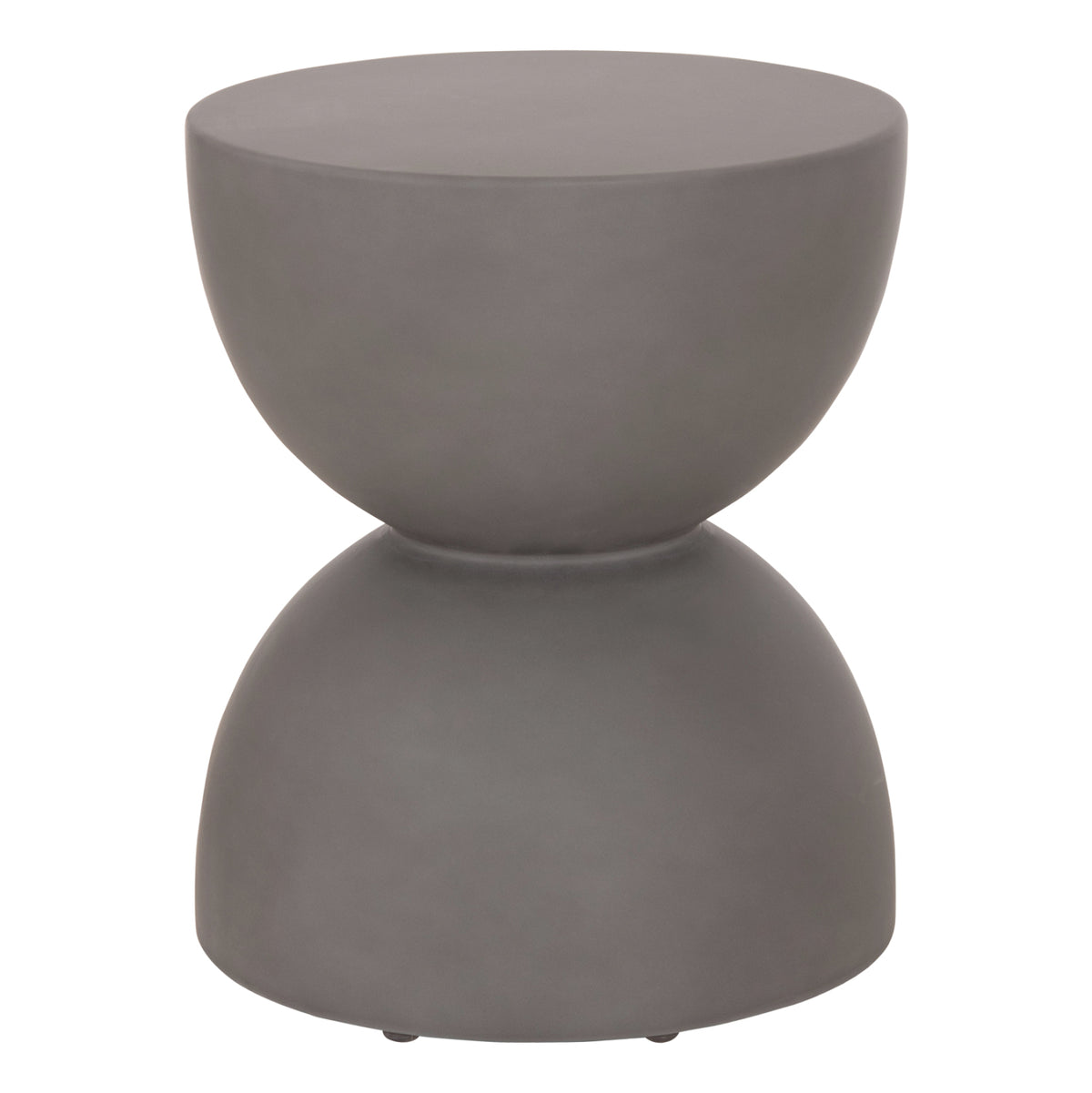 Round Stool Zini Hm6580.01 Fiber Cement In Grey Φ35x43hcm.