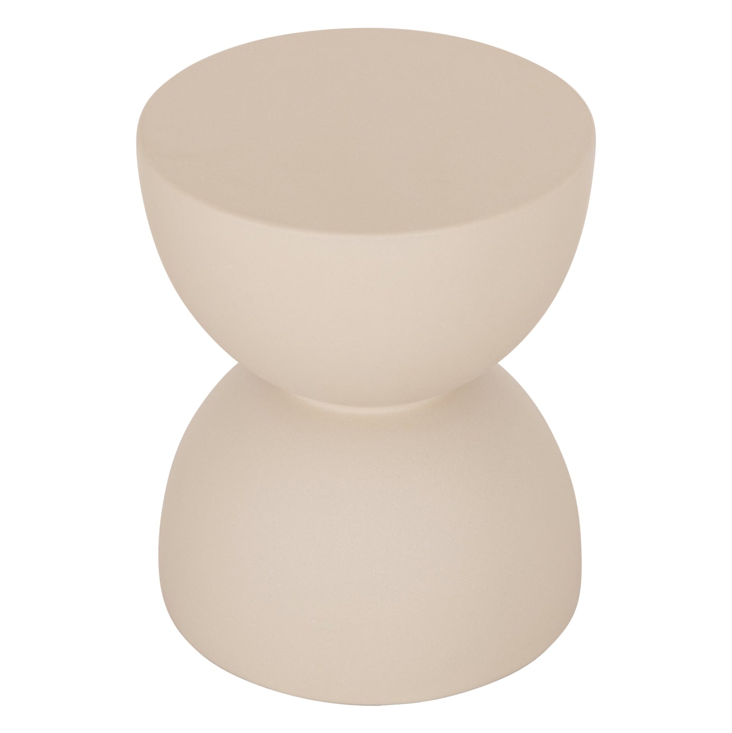 Round Stool Zini Hm6580.02 Fiber Cement In Beige Φ35x43hcm.