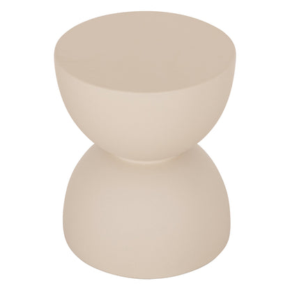 Round Stool Zini Hm6580.02 Fiber Cement In Beige Φ35x43hcm.