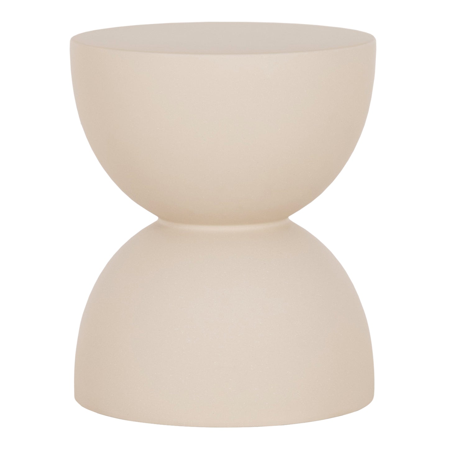 Round Stool Zini Hm6580.02 Fiber Cement In Beige Φ35x43hcm.