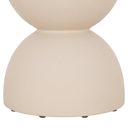Round Stool Zini Hm6580.02 Fiber Cement In Beige Φ35x43hcm.